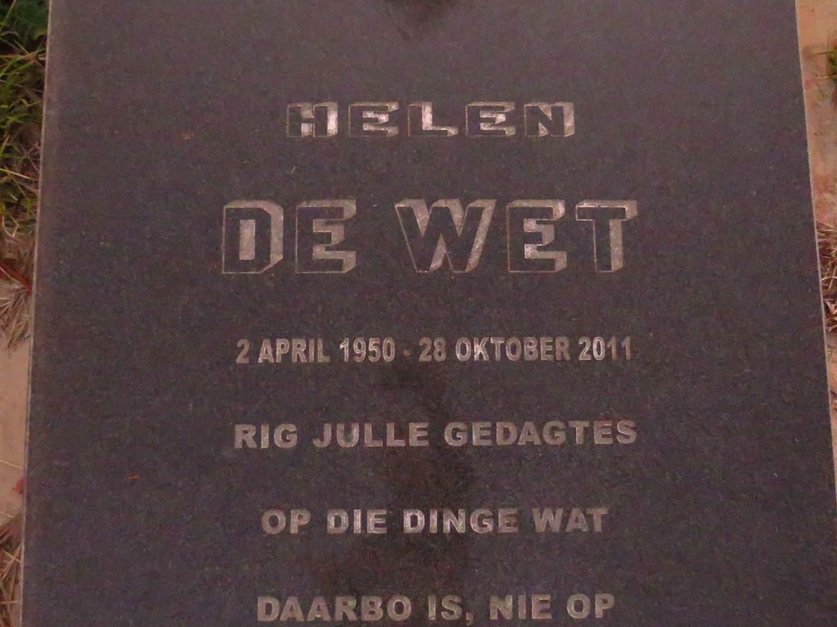 WET Helen, de 1950-2011