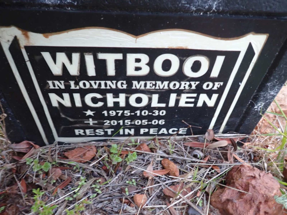 WITBOOI Nicholien 1975-2015