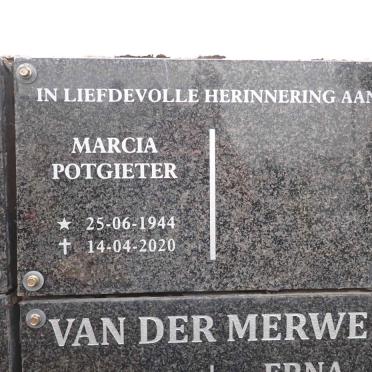 POTGIETER Marcia 1944-2020