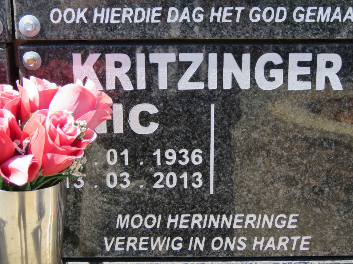 KRITZINGER Nic 1936-2013