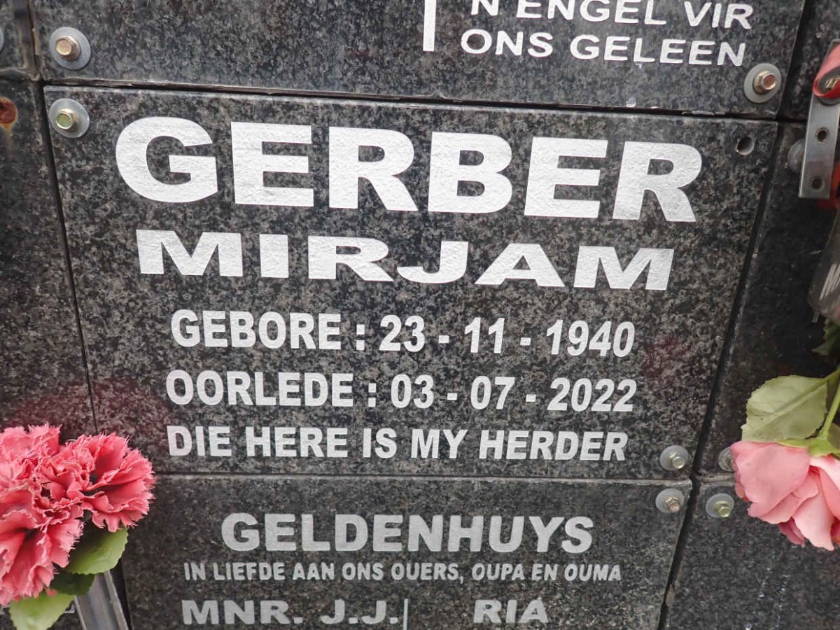 GERBER Mirjam 1940-2022