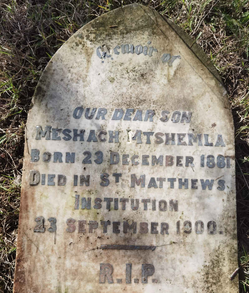 MTSHEMLA Meshach 1881-1900