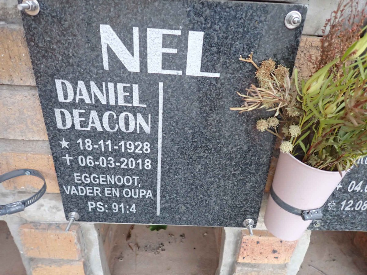 NEL Daniel Deacon 1928-2018