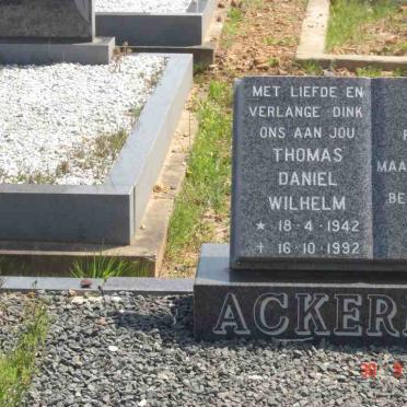 ACKERMAN Thomas Daniel Wilhelm 1942-1942