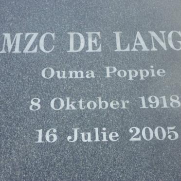 LANGE M.Z.C., de 1918-2005