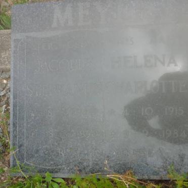 MEYER Jacobus Stephanus 1917-1990 &amp; Helen Charlotte 1915-1984