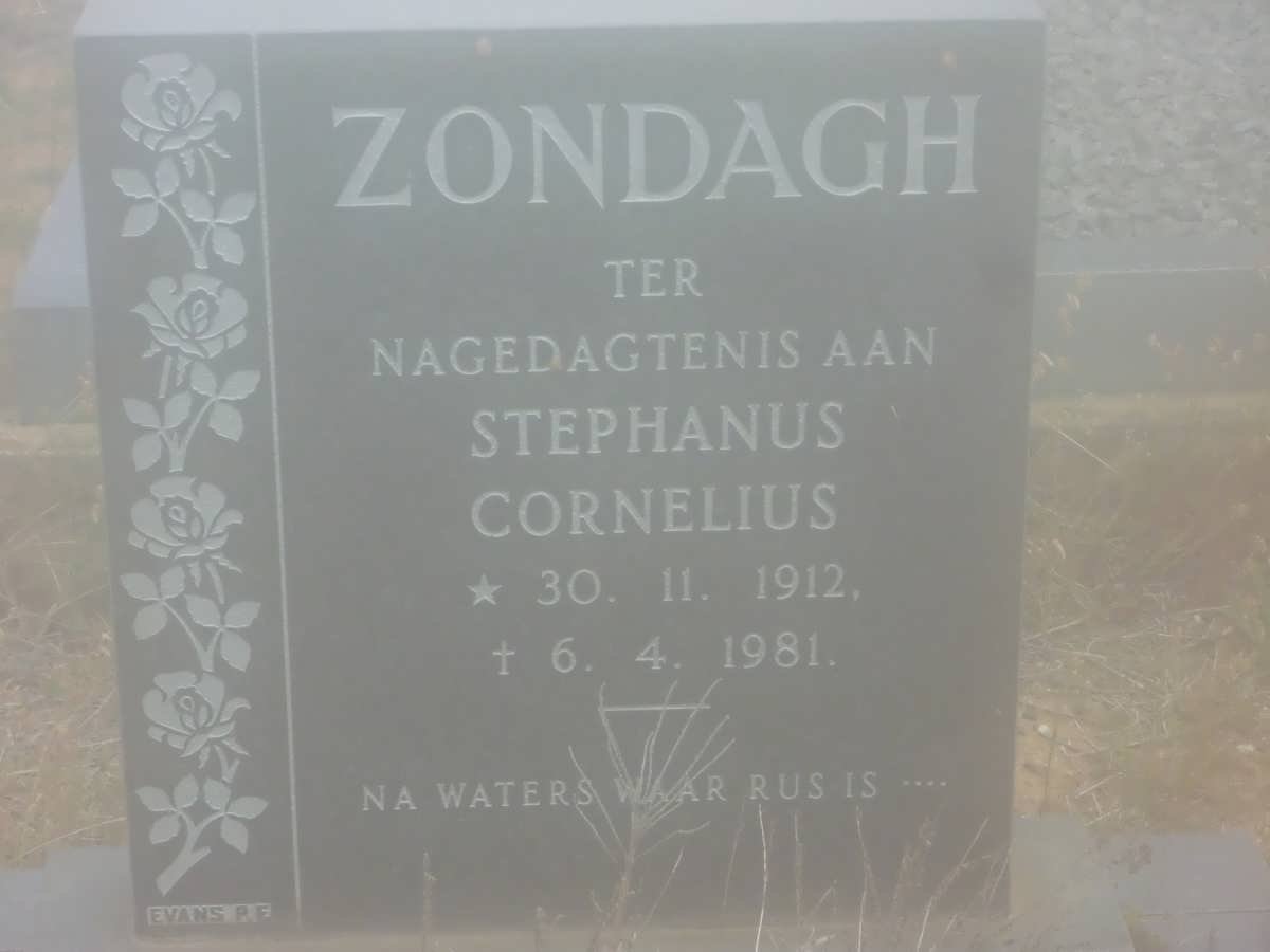 ZONDAGH Stephanus Cornelius 1912-1981