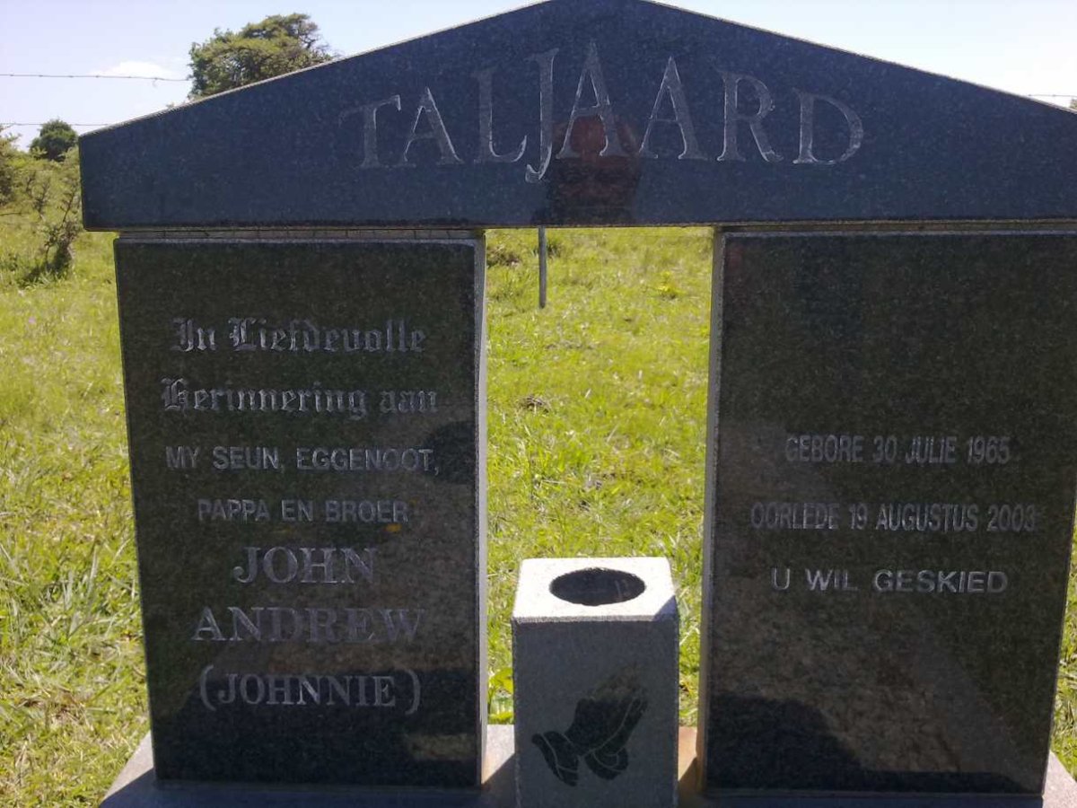 TALJAARD John Andrew 1965-2003