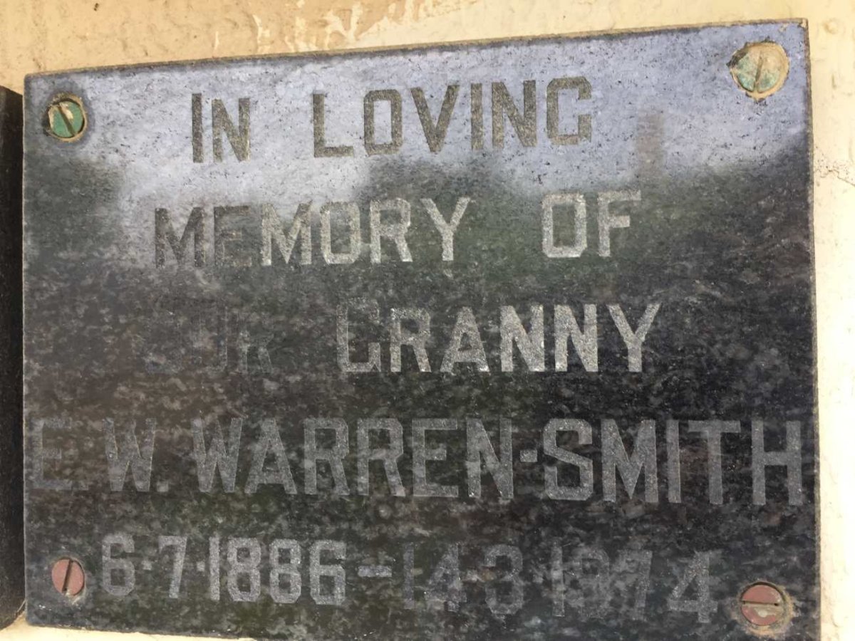 SMITH E.W., WARREN 1886-1974