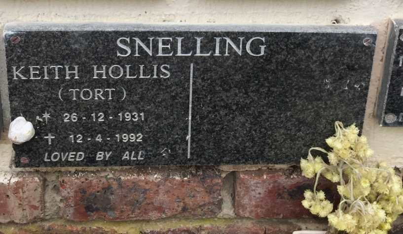 SNELLING Keith Hollis 1931-1992
