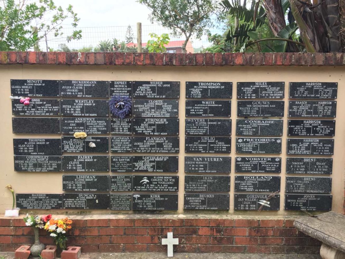 4. St Peter's Kei Mount Memorial Wall