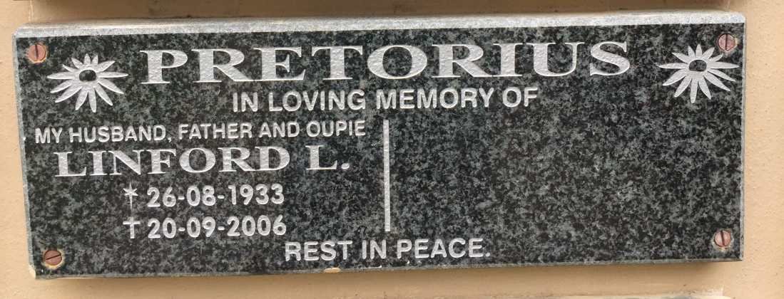 PRETORIUS Linford L. 1933-2006