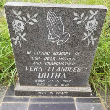 BOTHA Vera Llandles 1892-1979
