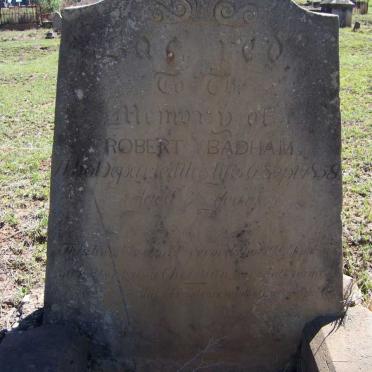 BADHAM Robert -1858