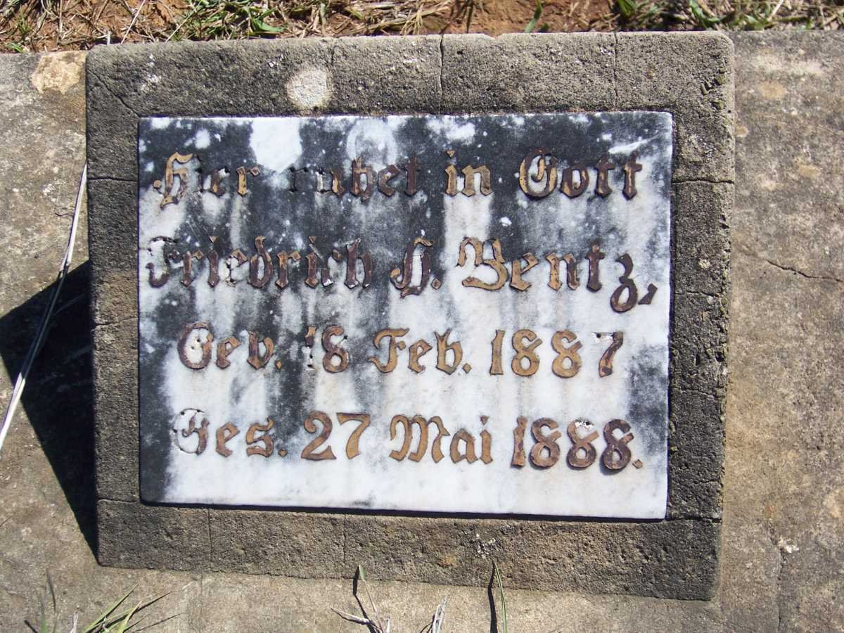 BENTZ Friedrich 1887-1888