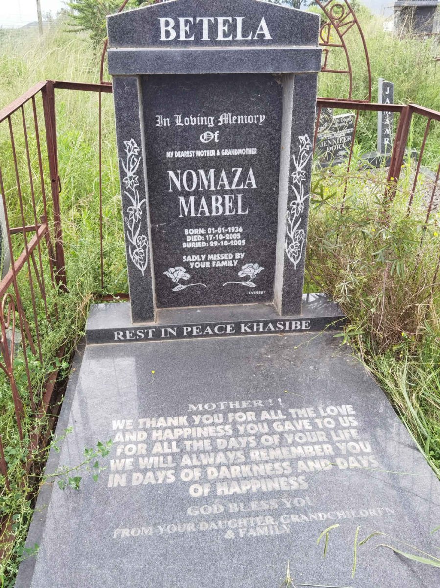 BETELA Nomaza Mabel 1936-2005