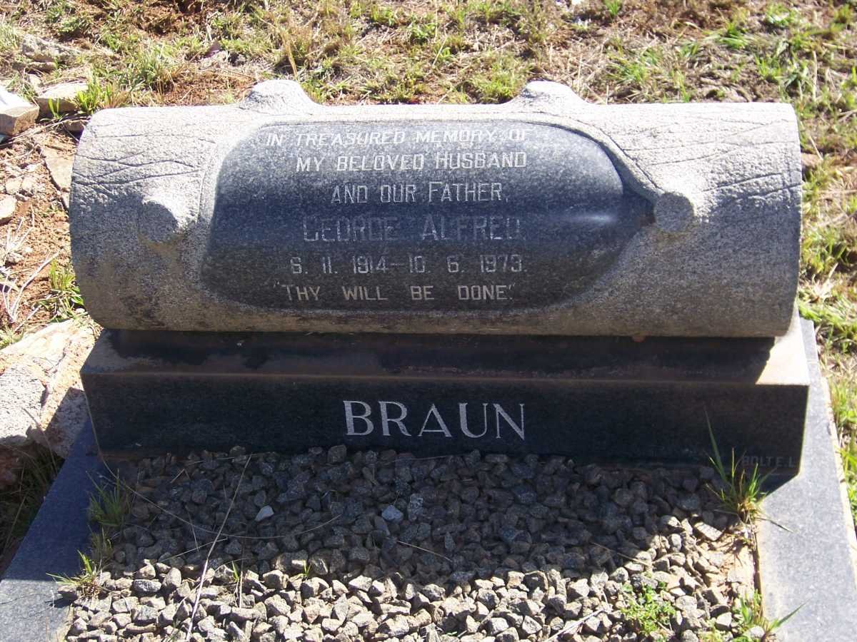 BRAUN George Alfred 1914-1973