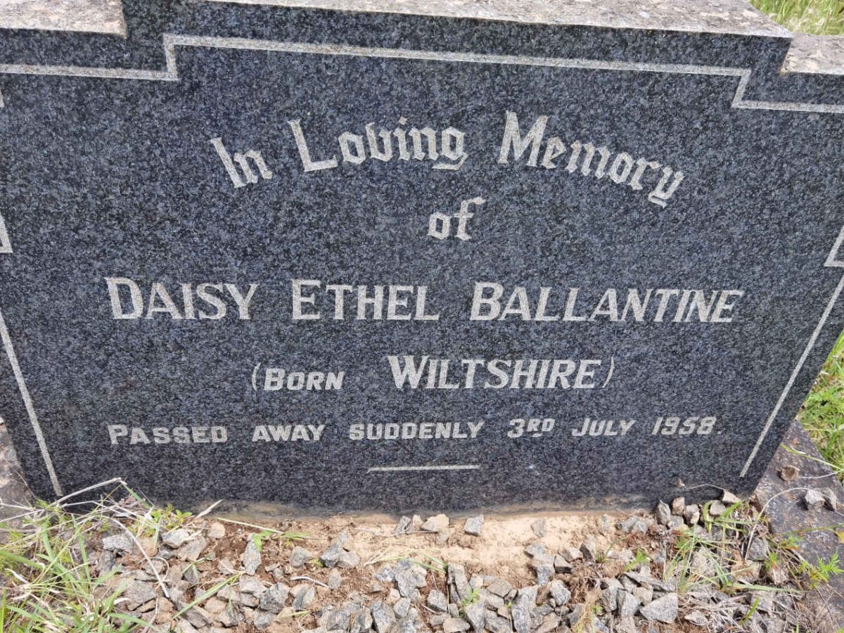 BALLANTINE Daisy Ethel nee WILTSHIRE -1958