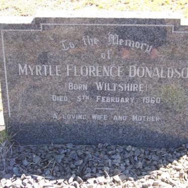 DONALDSON Myrtle Florence nee WILTSHIRE -1960