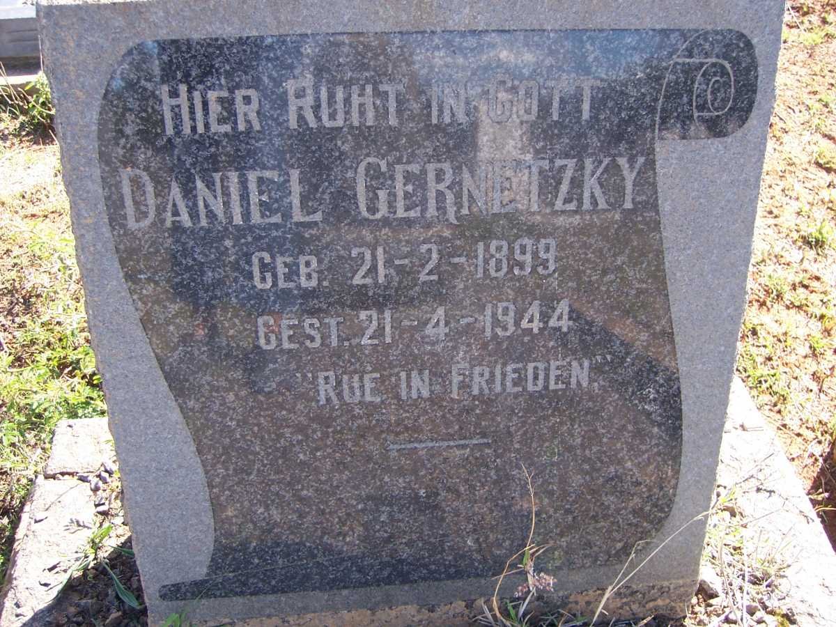 GERNETZKY Daniel 1899-1944