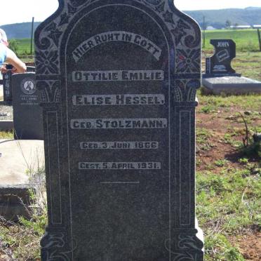 HESSEL Ottilie Emilie Elise nee STOLZMANN 1866-1931