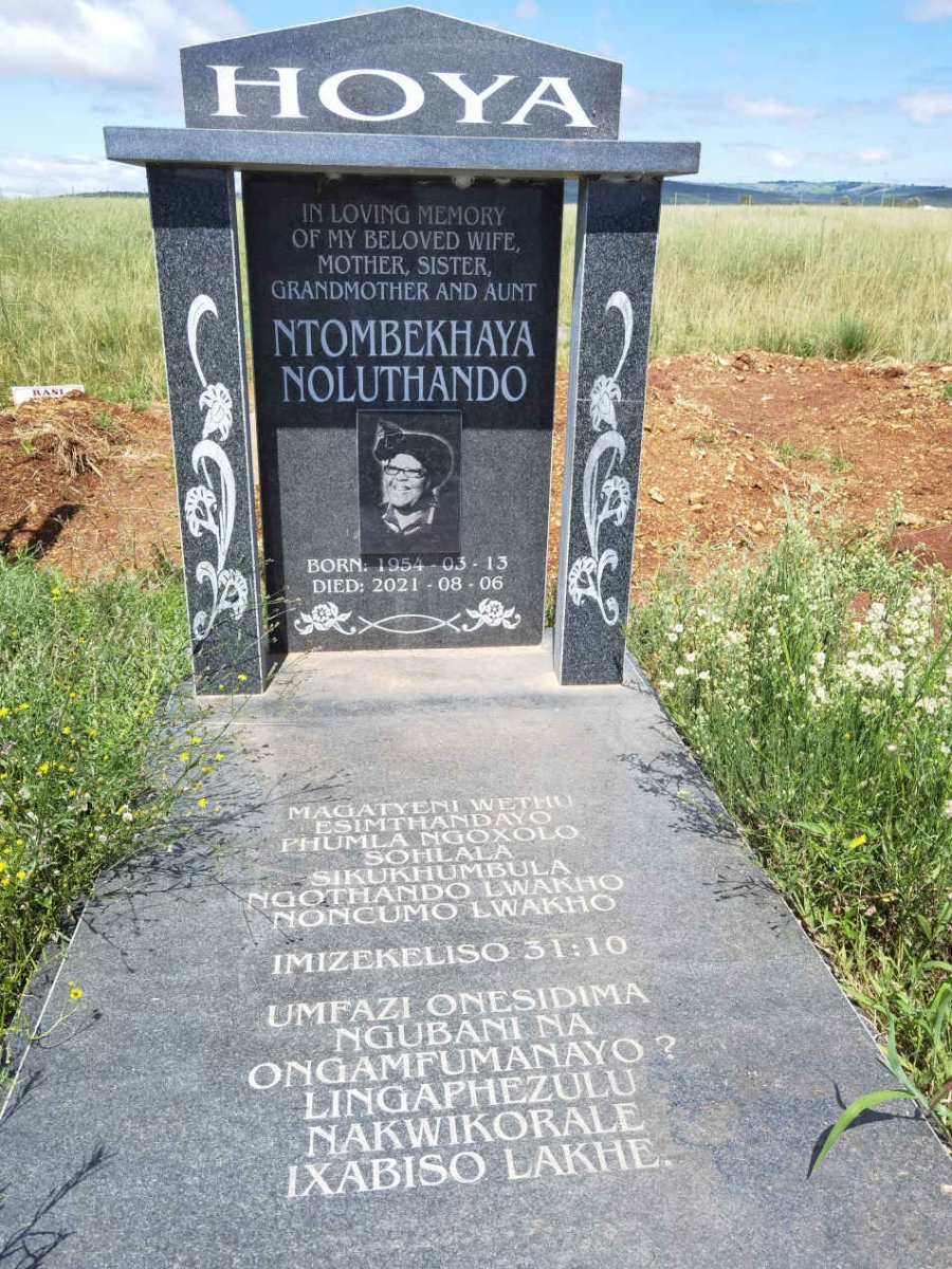 HOYA Ntombekhaya Noluthando 1954-2021