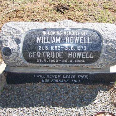 HOWELL William 1892-1973 &amp; Gertrude 1900-1984