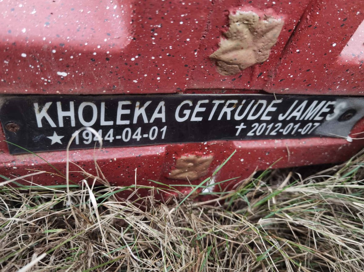 JAMES Kholeka Getrude 1944-2012