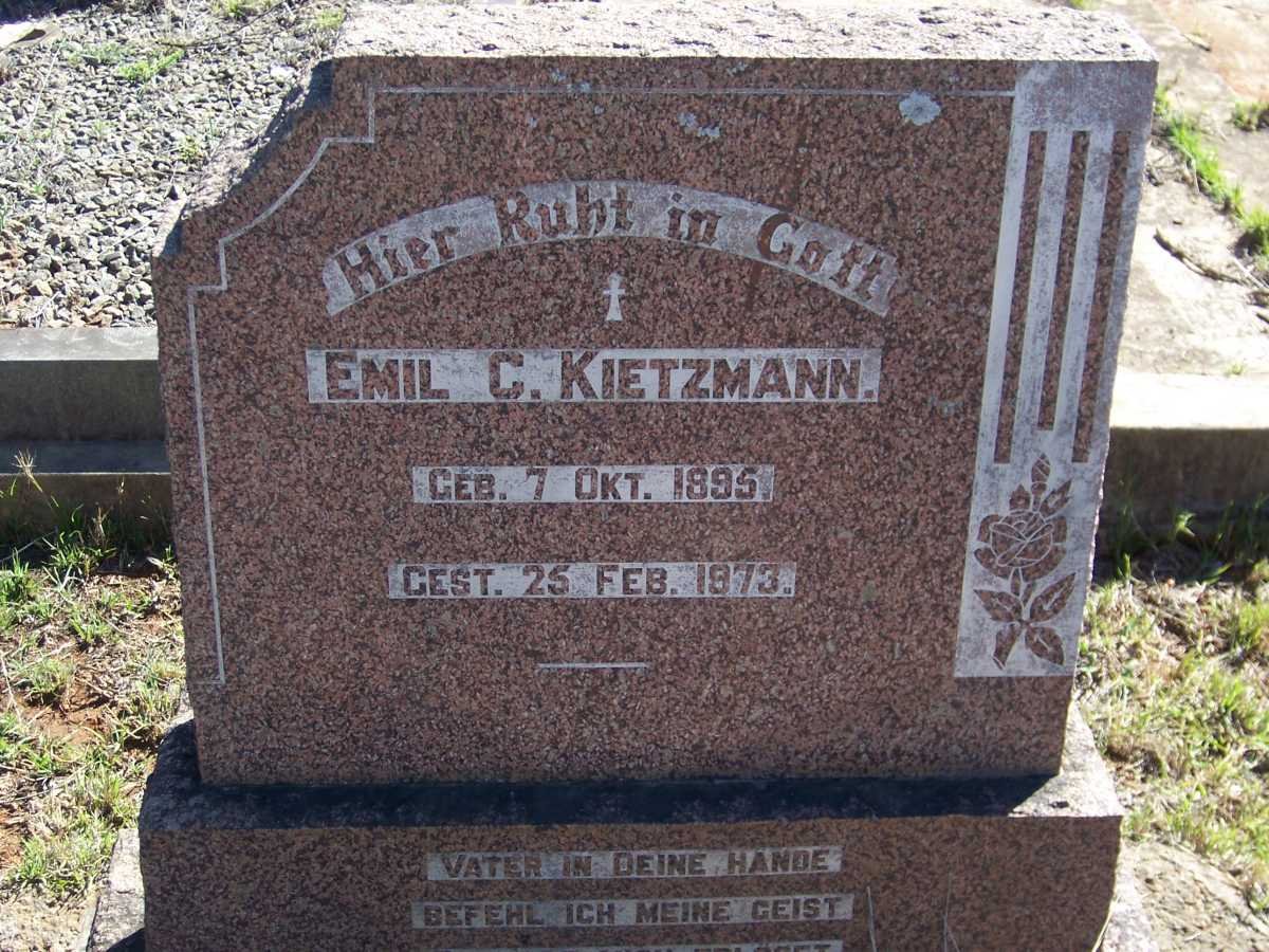 KIETZMANN Emil C. 1895-1973