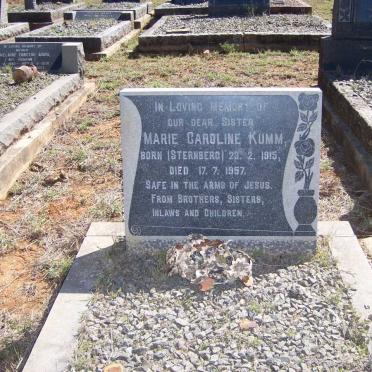 KUMM Marie Caroline nee STERNBERG 1915-1957