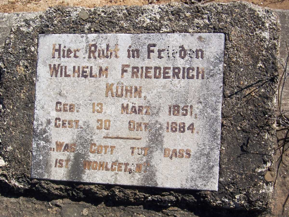 KUHN Wilhelm Friedrich 1851-1884