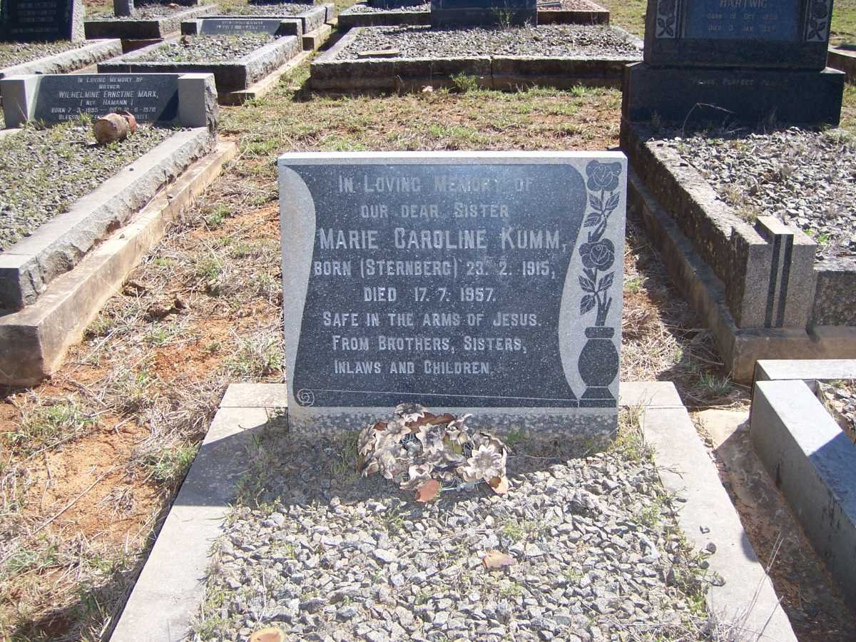 KUMM Marie Caroline nee STERNBERG 1915-1957