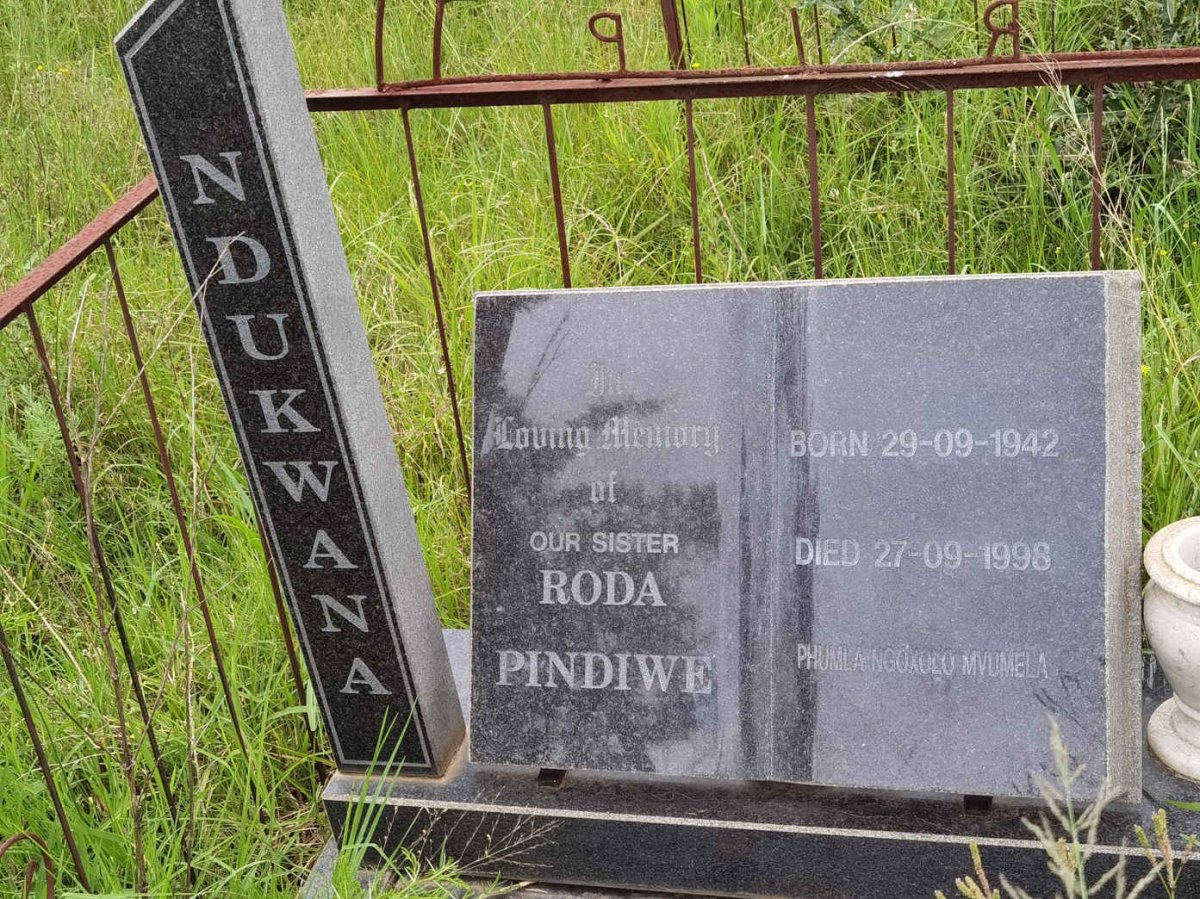 NDUKWANA Roda Pindiwe 1942-1998
