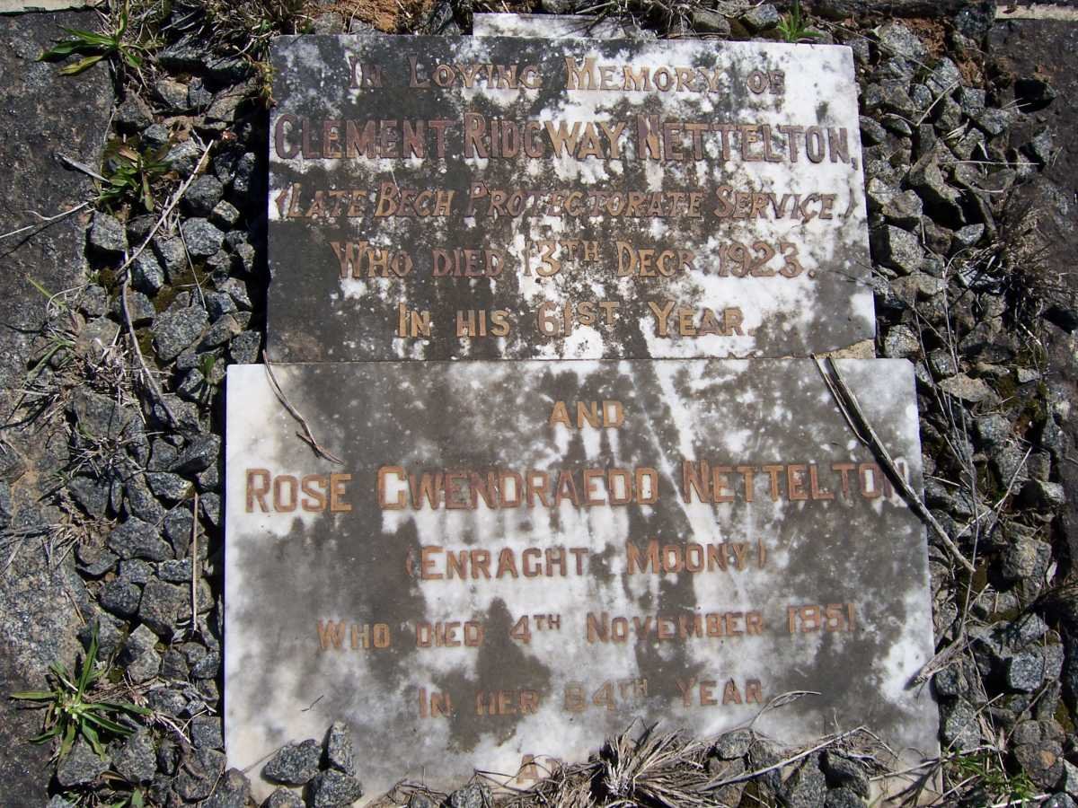 NETTELTON Clement Ridgway -1923 &amp; Rose Gwendraedd ENRAGHT-MOONY-1951