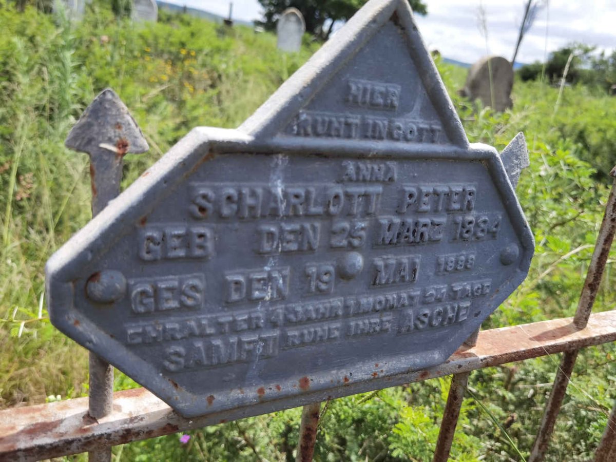 PETER Anna Scharlott 1884-1898