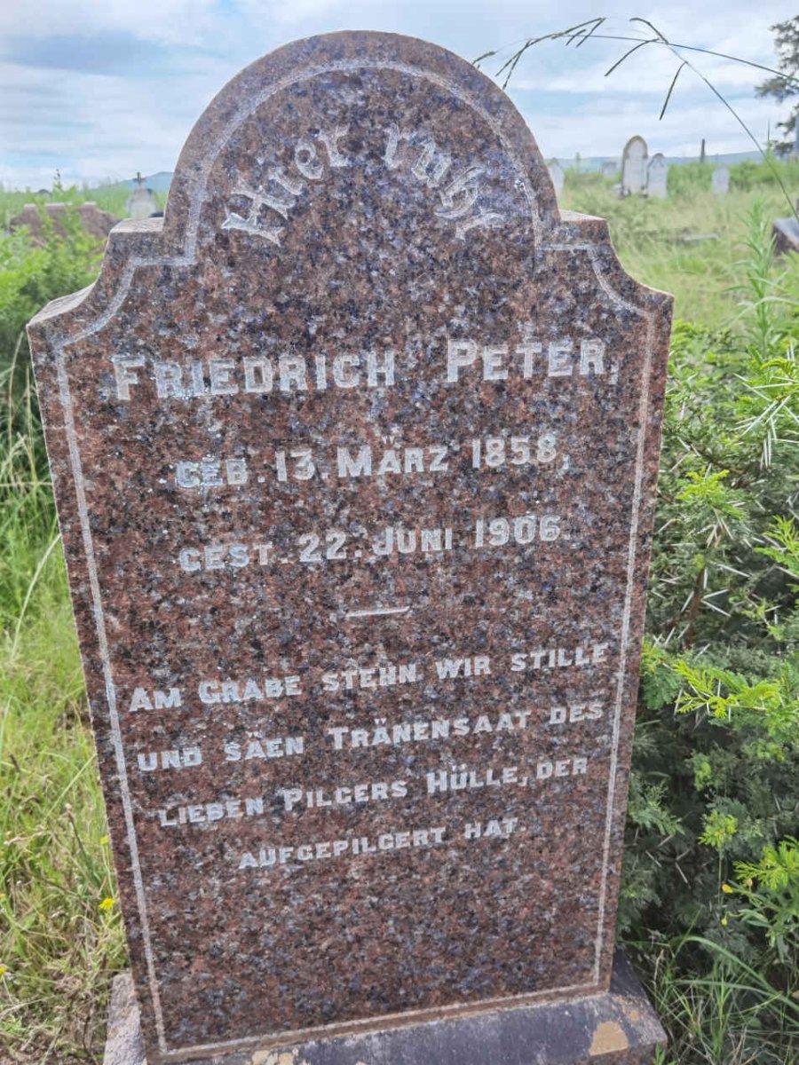PETER Friedrich 1858-1906