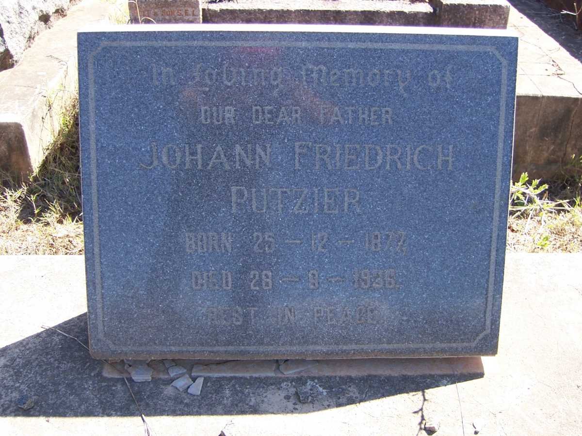 PUTZIER Johann Friedrich 1877-1936