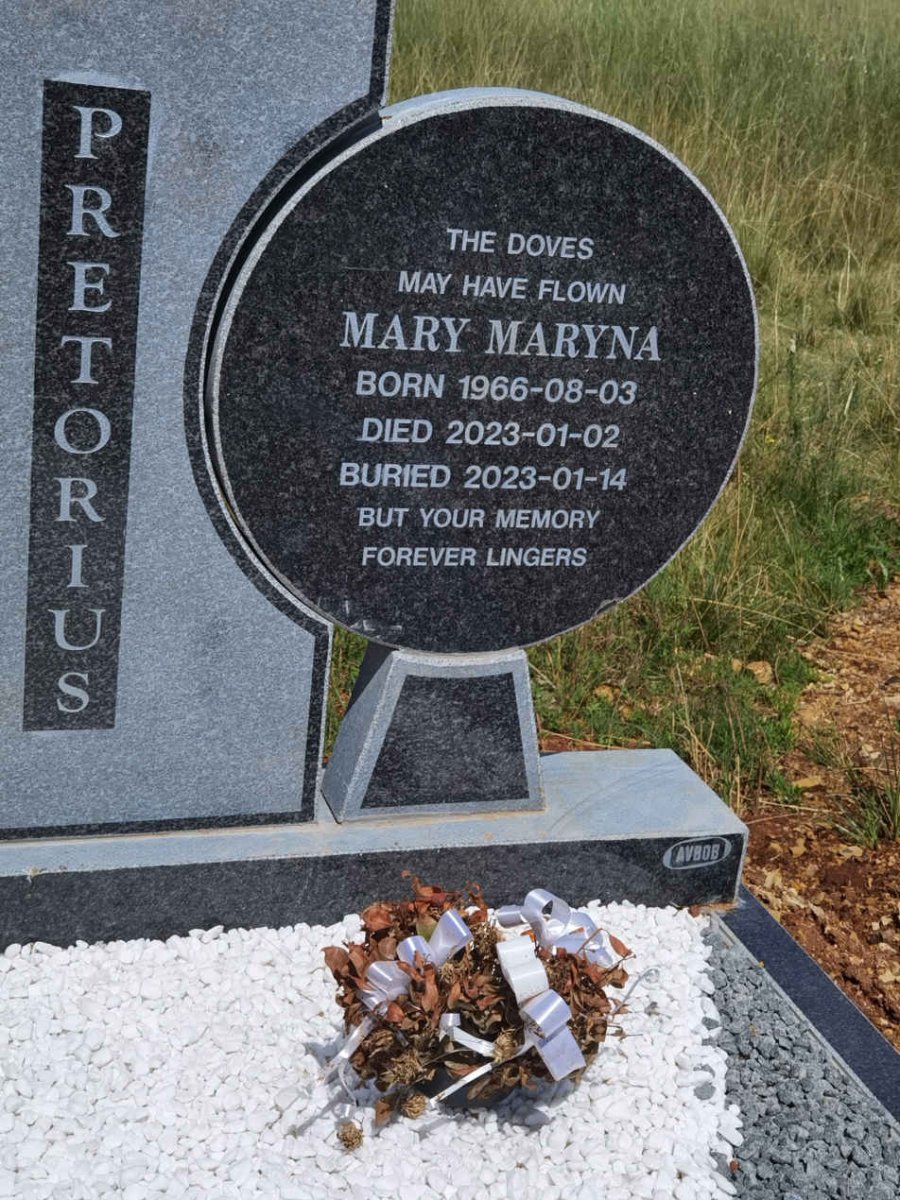PRETORIUS Mary Maryna 1966-2023