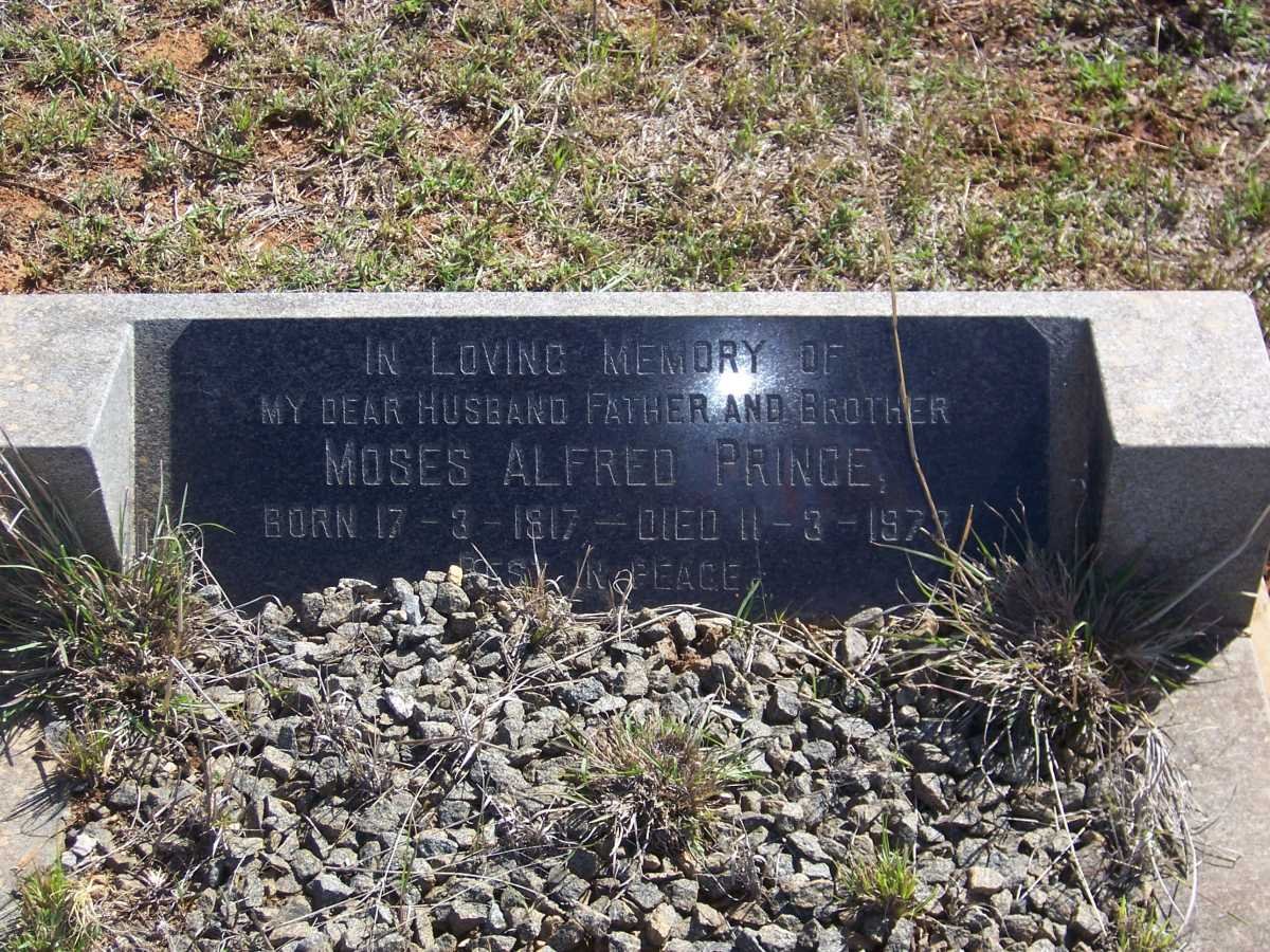 PRINCE Moses Alfred 1917-1972
