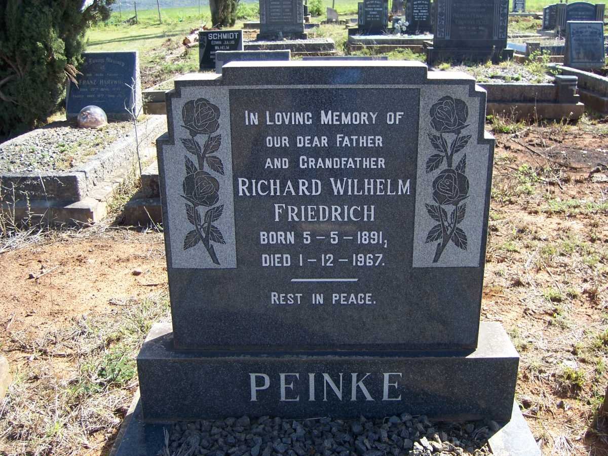 PEINKE Richard Wilhelm Friedrich 1891-1967