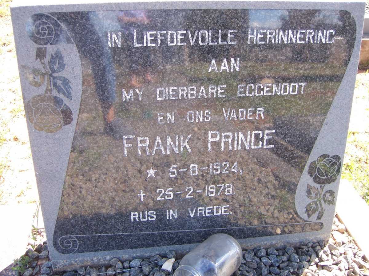PRINCE Frank 1924-1978
