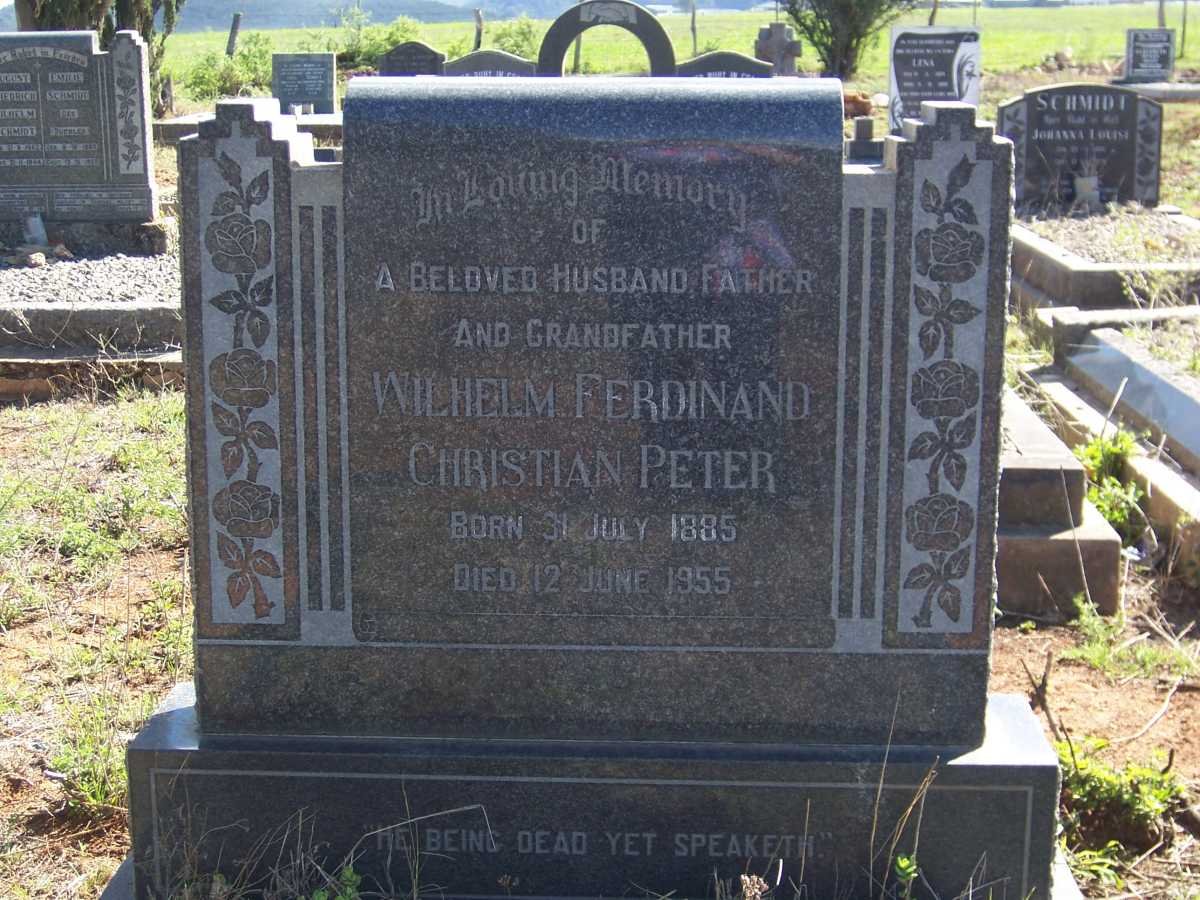 PETER Wilhelm Ferdinand Christian 1885-1955
