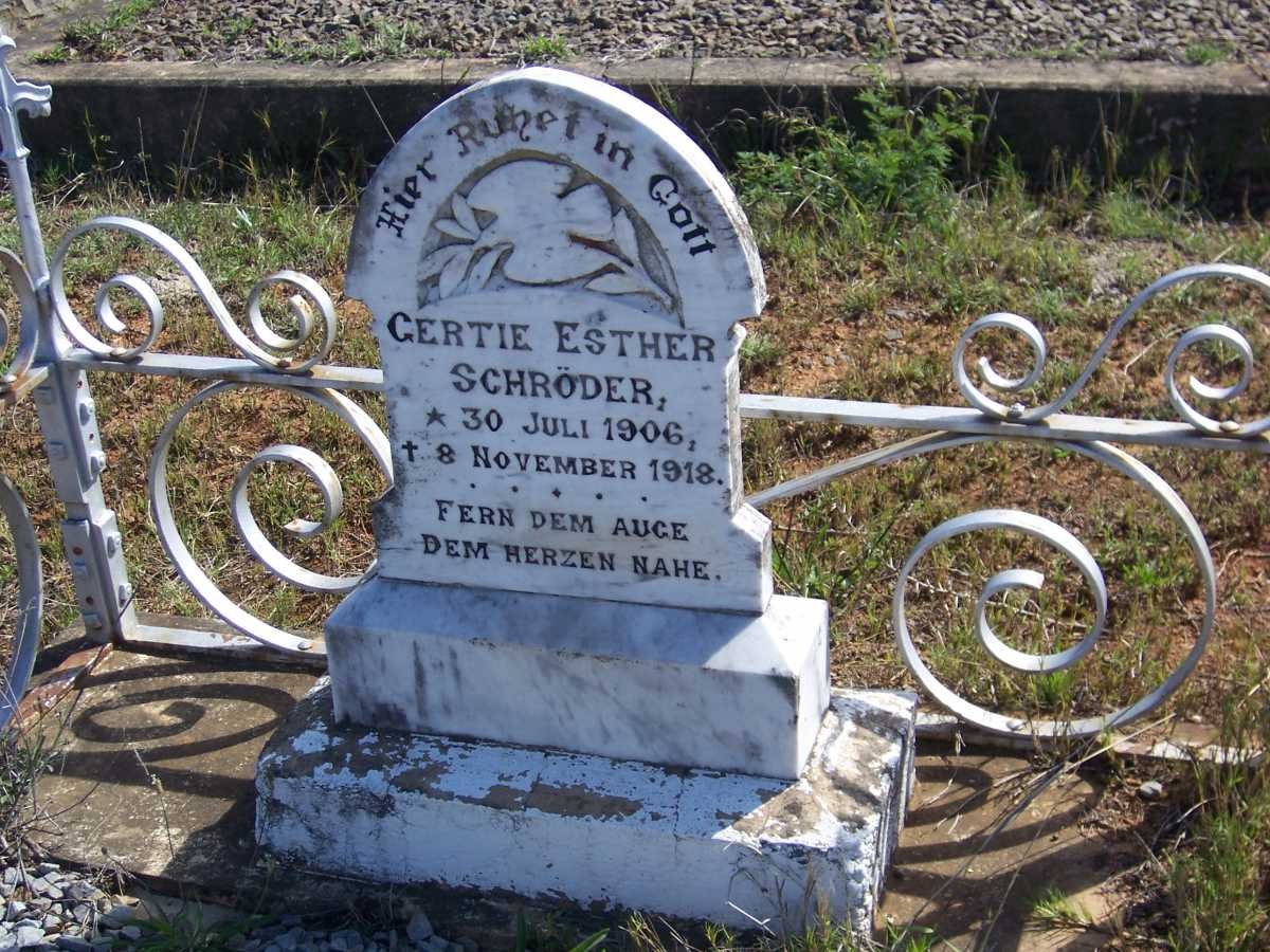SCHRODER Gertie Esther 1906-1918
