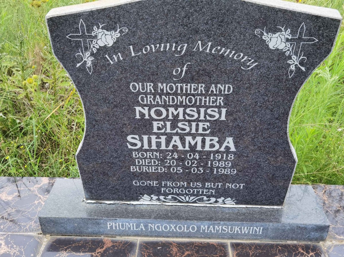 SIHAMBA Nomsisi Elsie 1918-1989