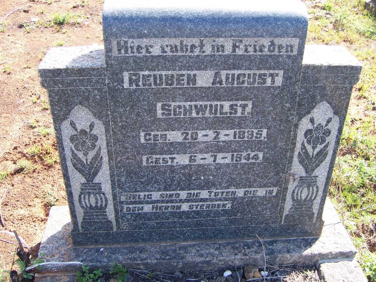 SCHWULST Reuben August 1895-1944