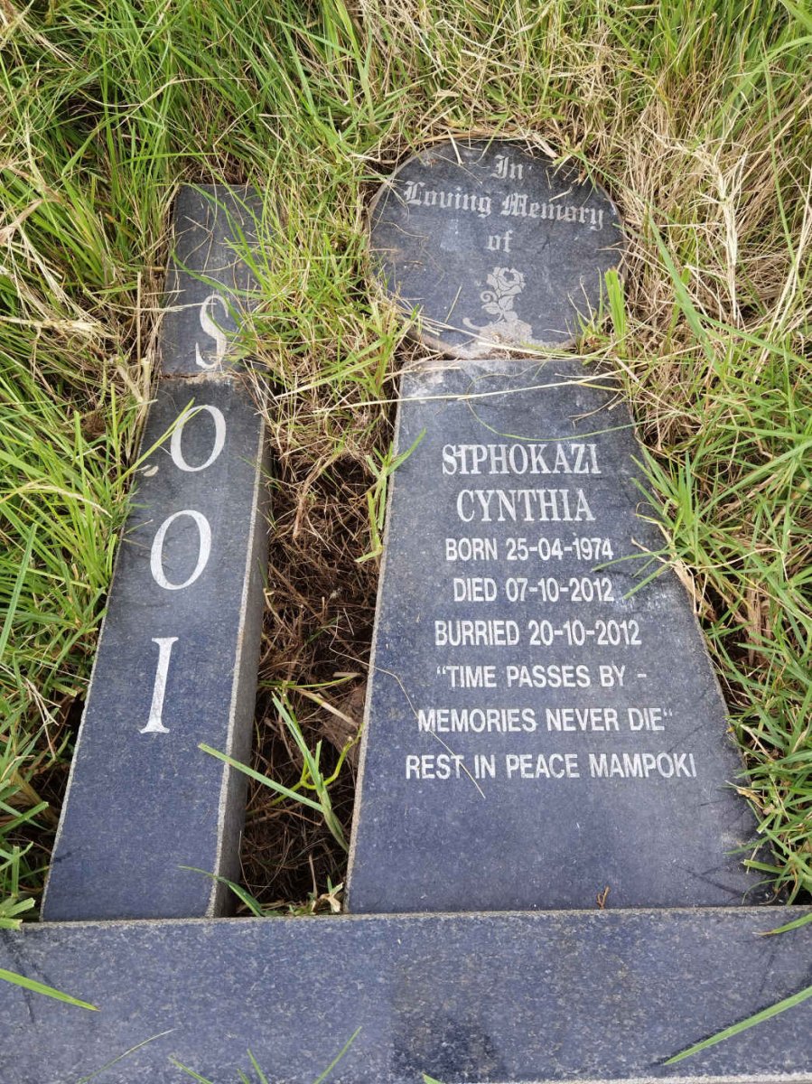 SOOI Siphokazi Cynthia 1974-2012