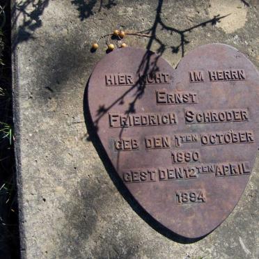 SCHRODER Ernst Friedrich 1890-1894