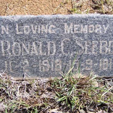 SEEBER Ronald C. 1918-1919