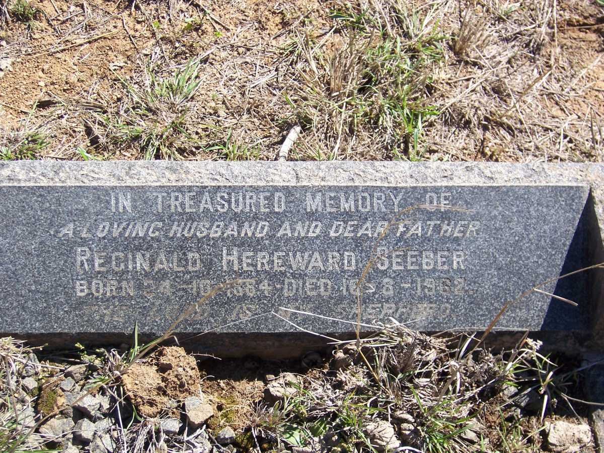 SEEBER Reginald Hereward 1884-1962