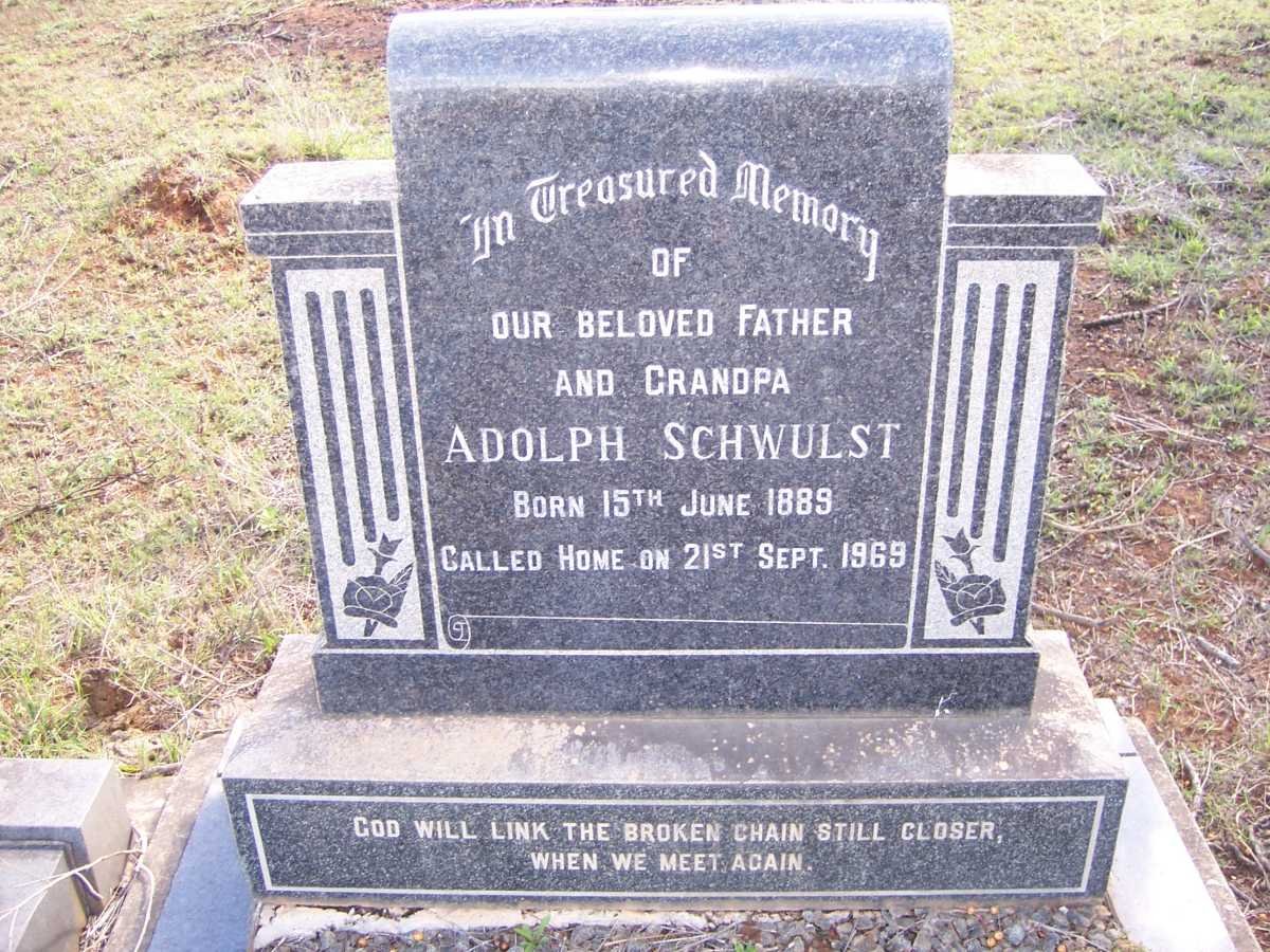 SCHWULST Adolph 1889-1969